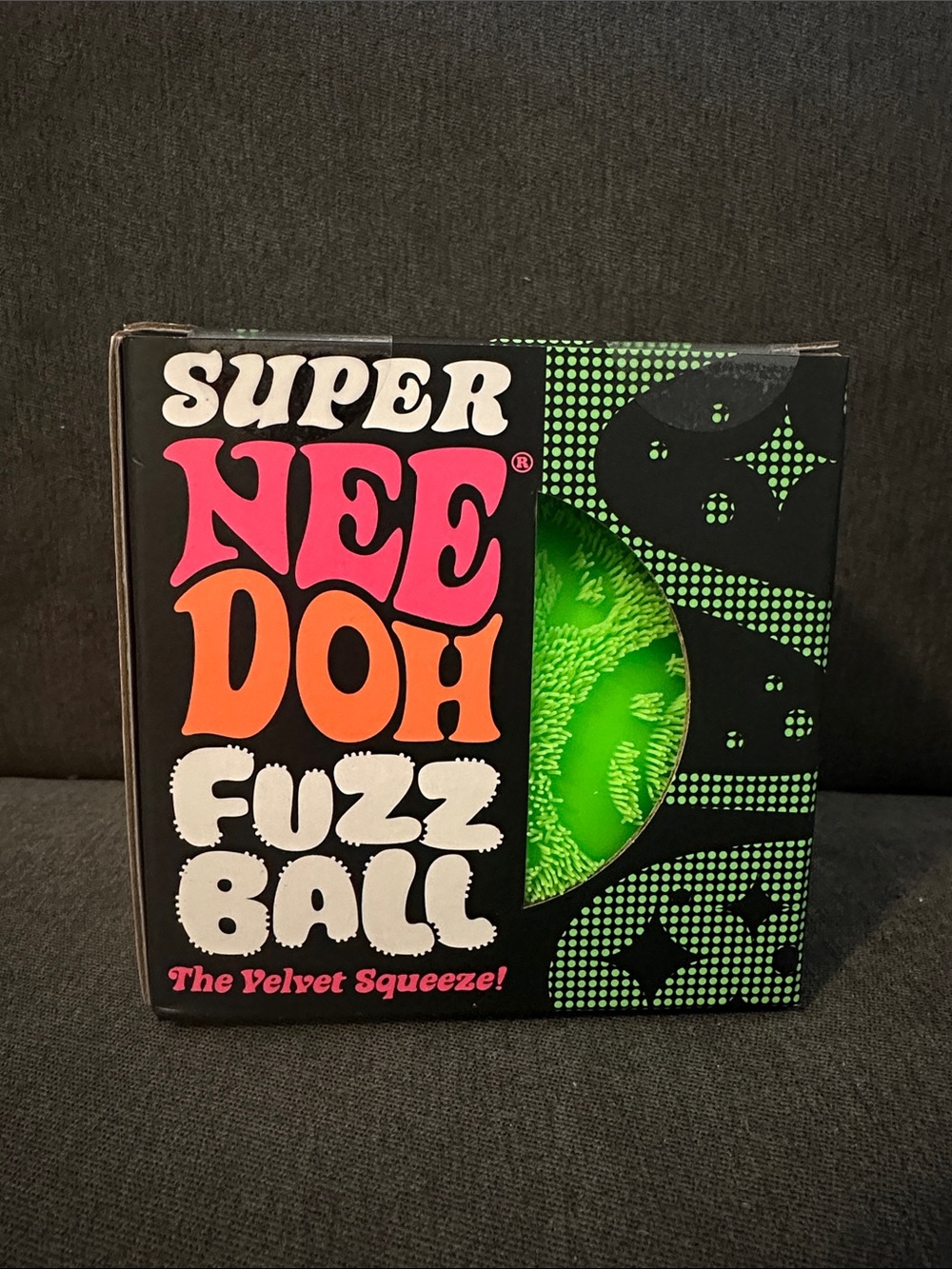 NeeDoh Super Fuzz Ball Green (rare) - NWT